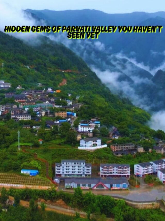 Poster image showing a hidden trail and remote village in Parvati Valley, Himachal Pradesh – part of the web story on unexplored places.