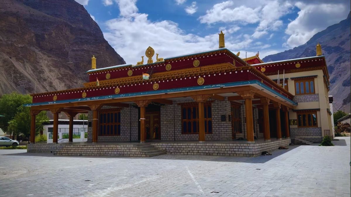 500-year-old preserved Mummy at Gue Monastery in Spiti Valley