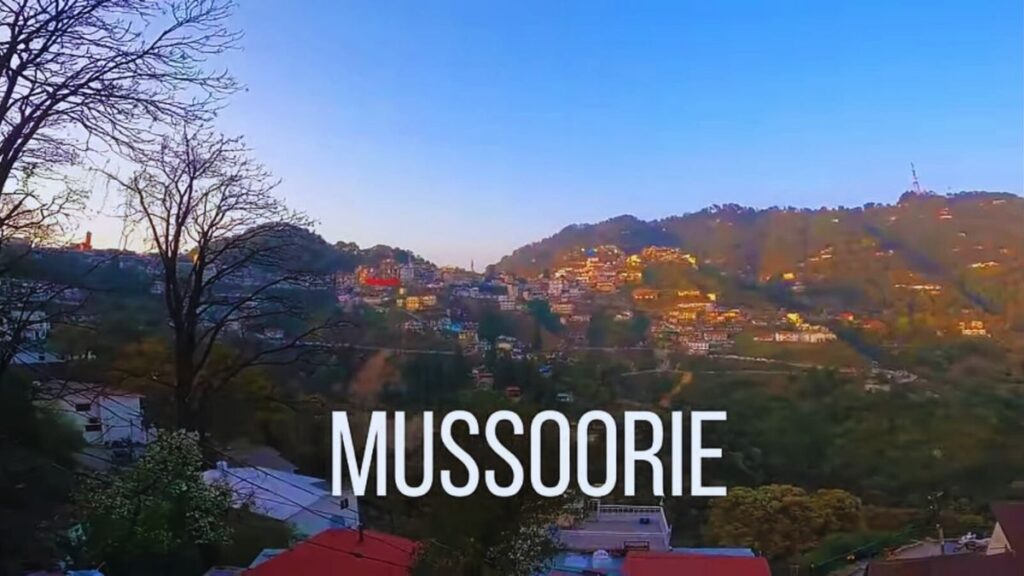 Scenic view of the Dehradun to Mussoorie road with hills and clouds in 2025