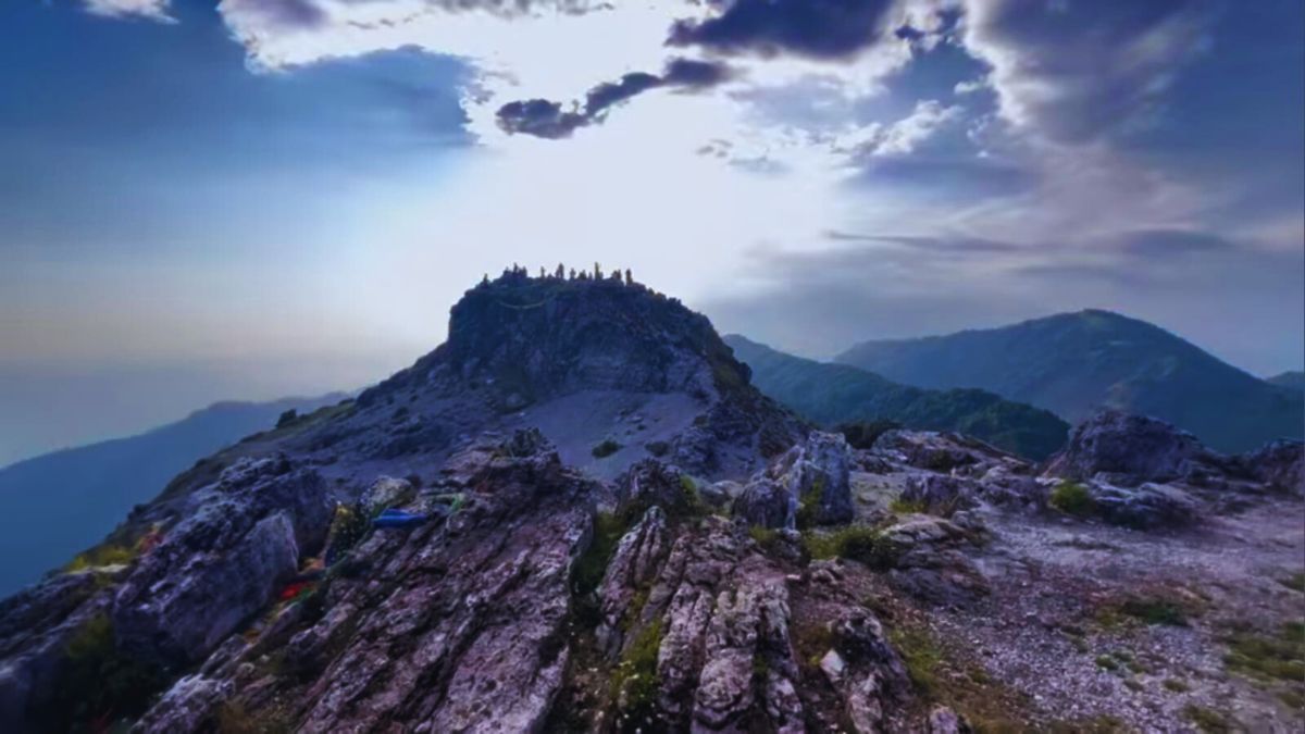 Sunset view from George Everest Estate near Mussoorie