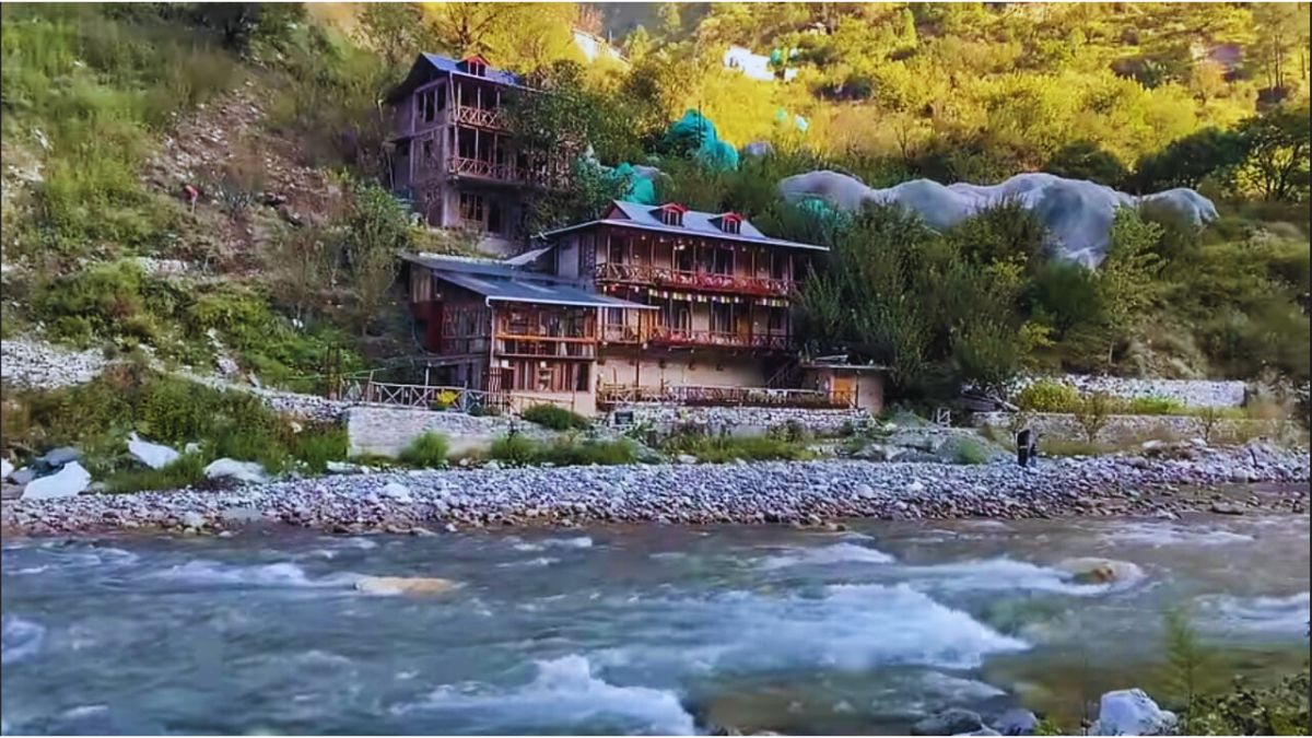 Camping along the Tirthan River in Himachal Pradesh