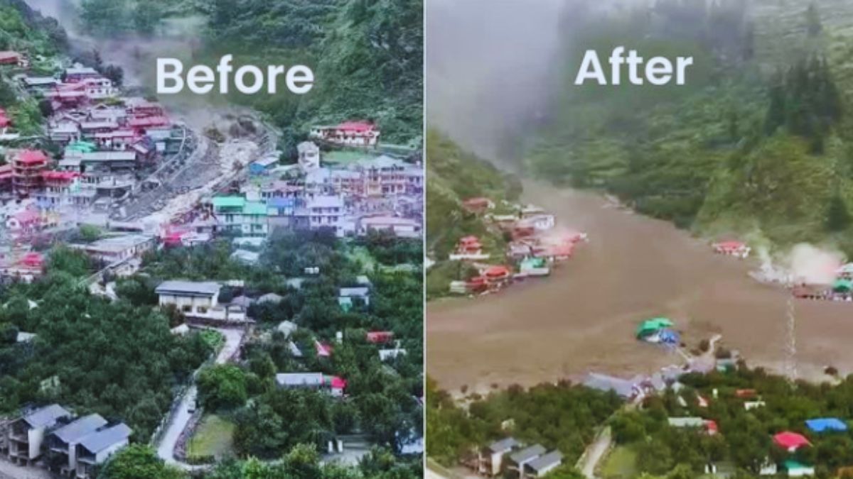 Before and After: Dharali’s Heartbreaking Transformation