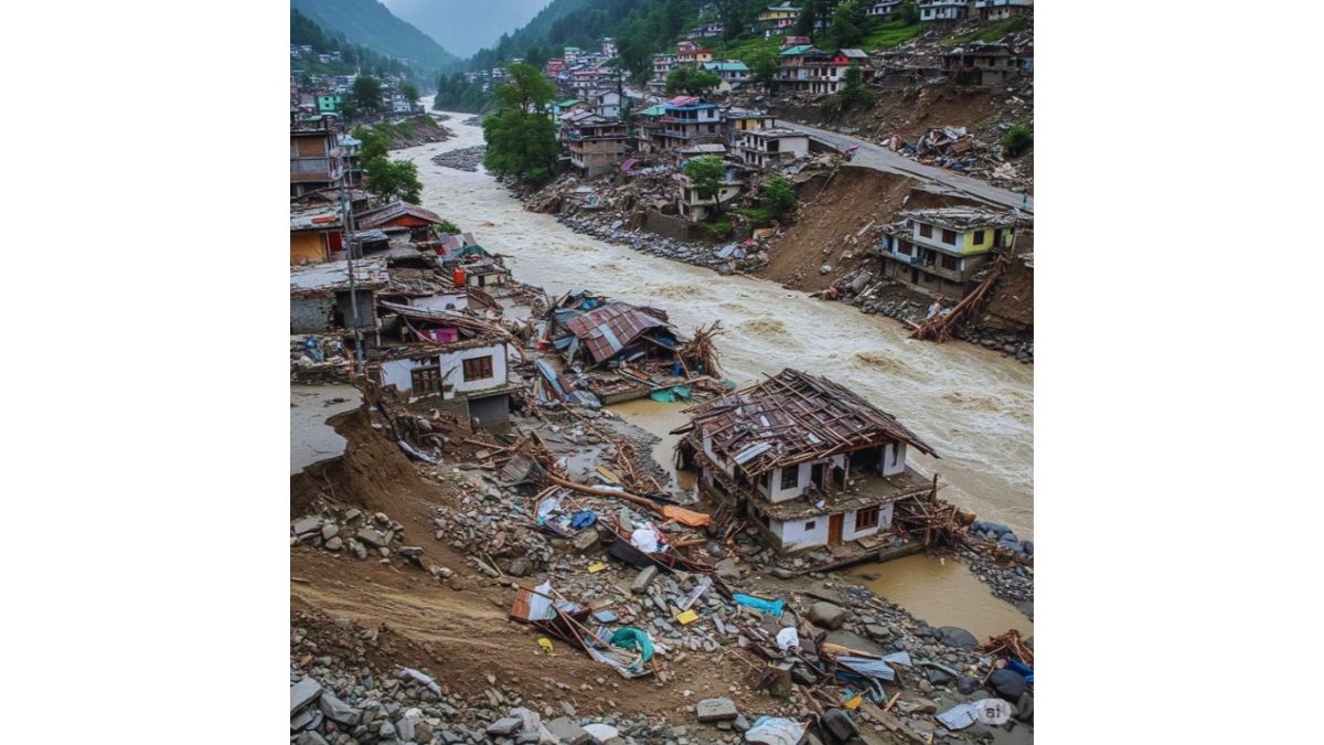 Uttarkashi Cloudburst 2025: Dharali village in Uttarkashi before the 2025 cloudburst