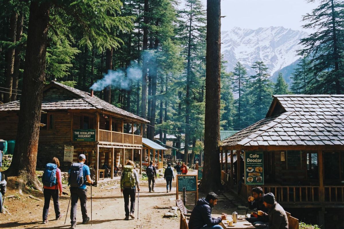 Forest trail leading to Kutla Village, a remote settlement above Tosh.